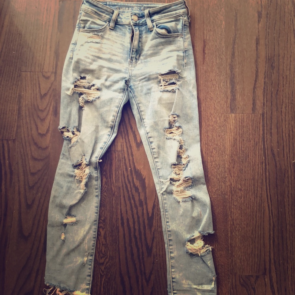 American Eagle ripped jeans